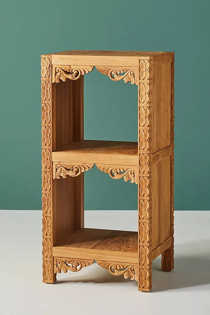 Exquisite Carved Bookshelf