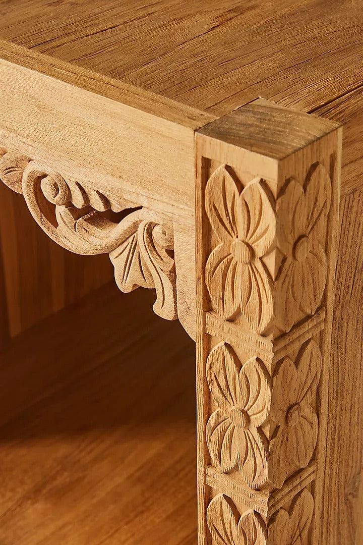Exquisite Carved Bookshelf