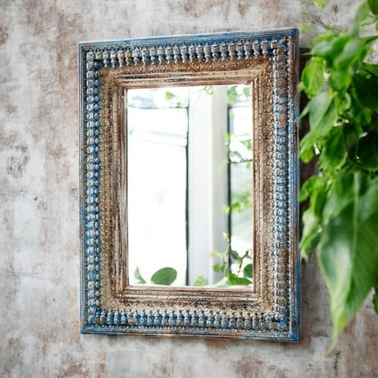 Wall Decor Jharokha Wall Mirror | Handmade wall decor| Antique Finish Wall Mirror | jharokha mirror | antique mirror wall | vintage mirror india | big vintage mirror | vintage full mirror