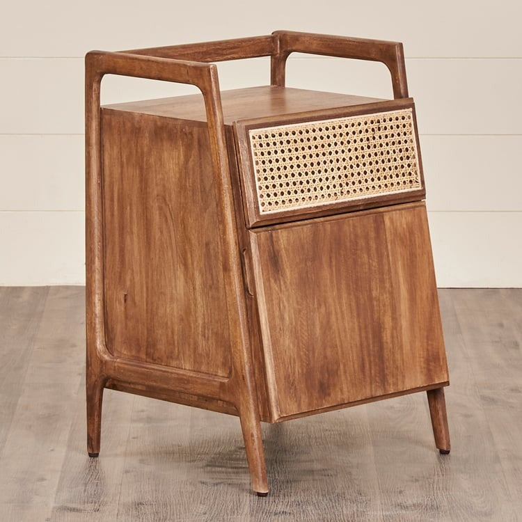 Rattan Connection Mango Wood End Table - Brown
