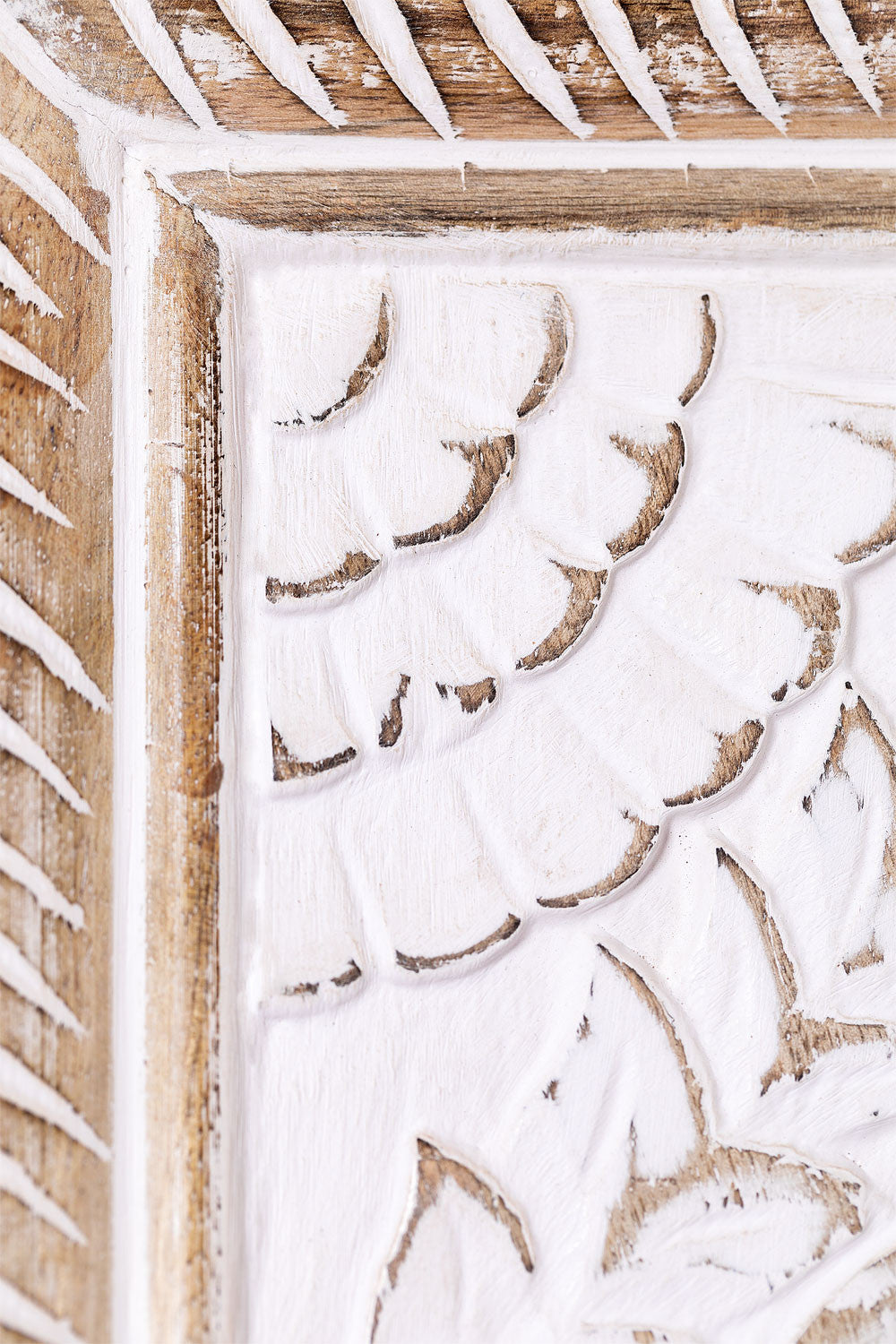 Handmade Indian Style Jharokha Hand Carved Wall Mirror in Solid Hard Wood | Vinatge | Rustic | Living Room Antique Wall Decor