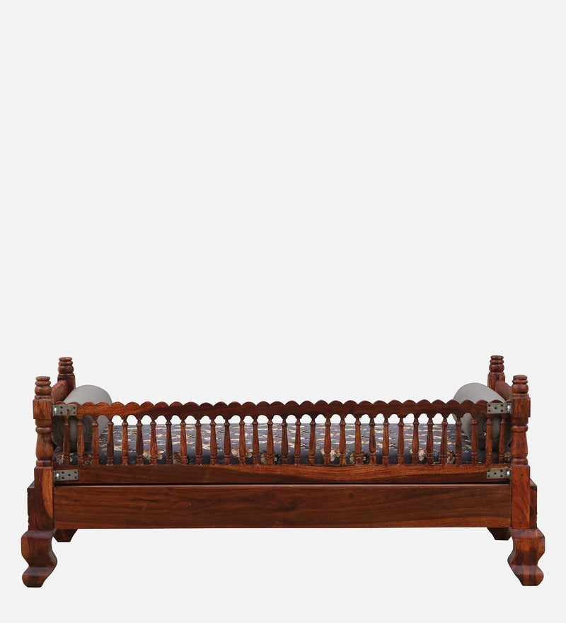 Solid Wood Day Bed in Honey Oak Finish - J.L.HOME DECOR