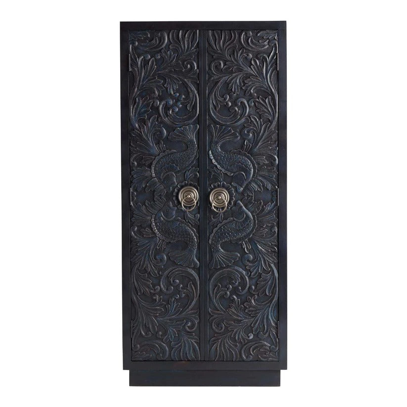 Matsya Hand Carved Wardrobe - J.L.HOME DECOR