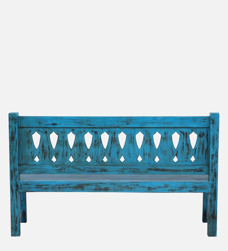Solid Wood Bench In Distress Finish - J.L.HOME DECOR