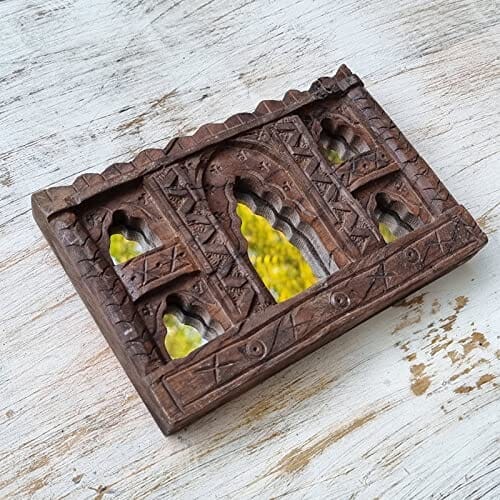 Handcrafted Carved in Solid Hard Wood Vintage Mirror Frame - J.L.HOME DECOR