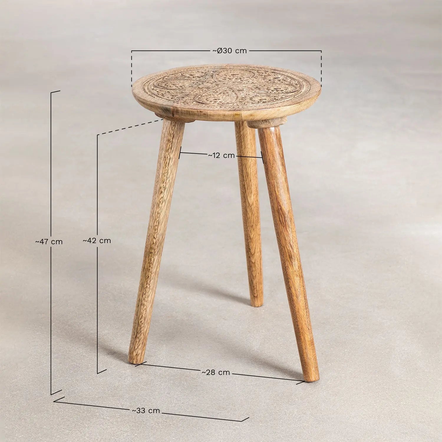 Handmade Nature's Elegance: Handcrafted Round Mango Wood Side Table - A Timeless Accent for Your Home End Table  Antique Wooden Furniture jlhomedecor2021.myshopify.com