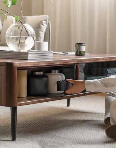 Rustic Solid Walnut Wood Coffee Table (Antique Luxurious )