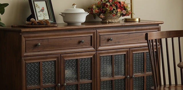 Elegant storage for dining and living spaces.