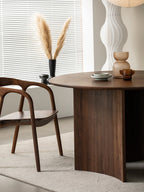 "Complete dining table set with chairs, designed for modern dining rooms."
