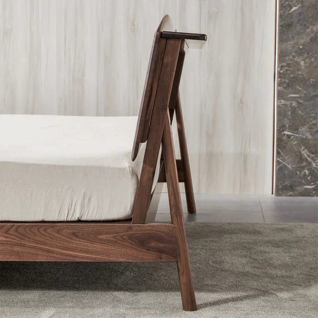 Siona Walnut Wooden bed