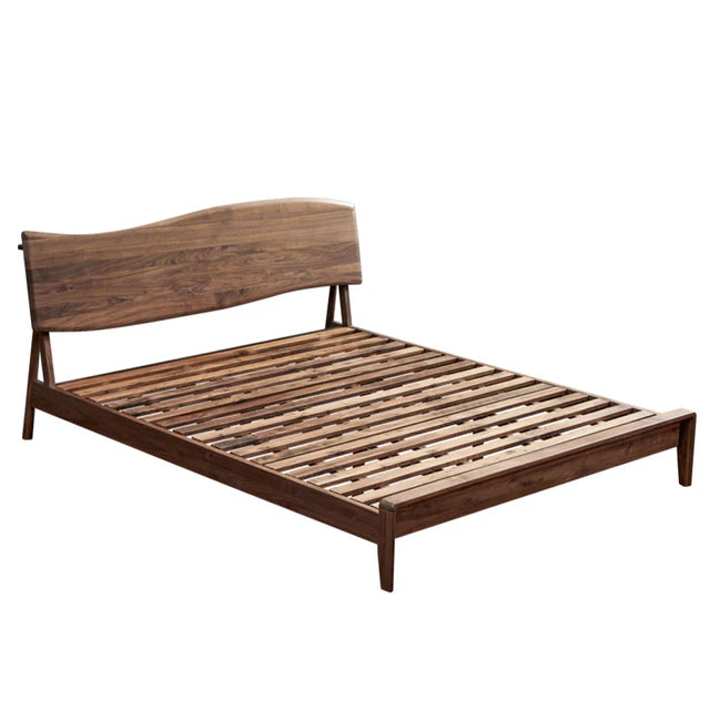 Wooden bed designs | Solid Wood Platform Bed | live Edge Design Wood Bed | bedroom double bed design