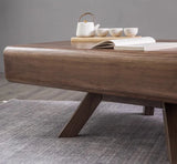 Contemporary Solid Black Walnut Coffee Table | living room table | modern center table designs for living room