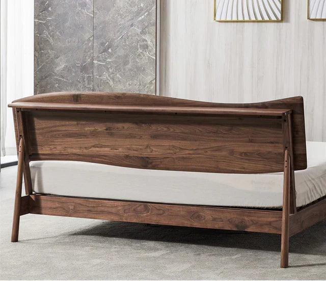 Siona Walnut Wooden bed