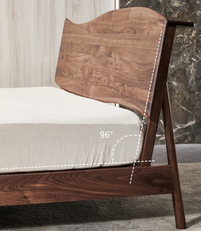 Wooden bed designs | Solid Wood Platform Bed | live Edge Design Wood Bed | bedroom double bed design