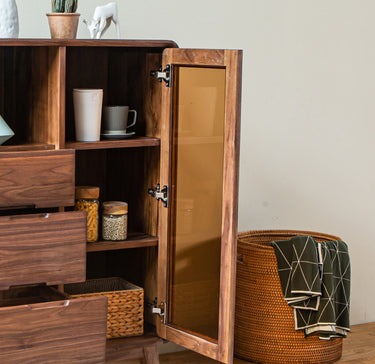 Solid American Walnut Cabinets,  Walnut Cupboard