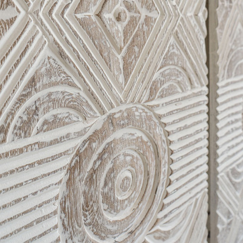 Whitewashed Wood Wall Panels | Set of 2 or Single | 100x40cm