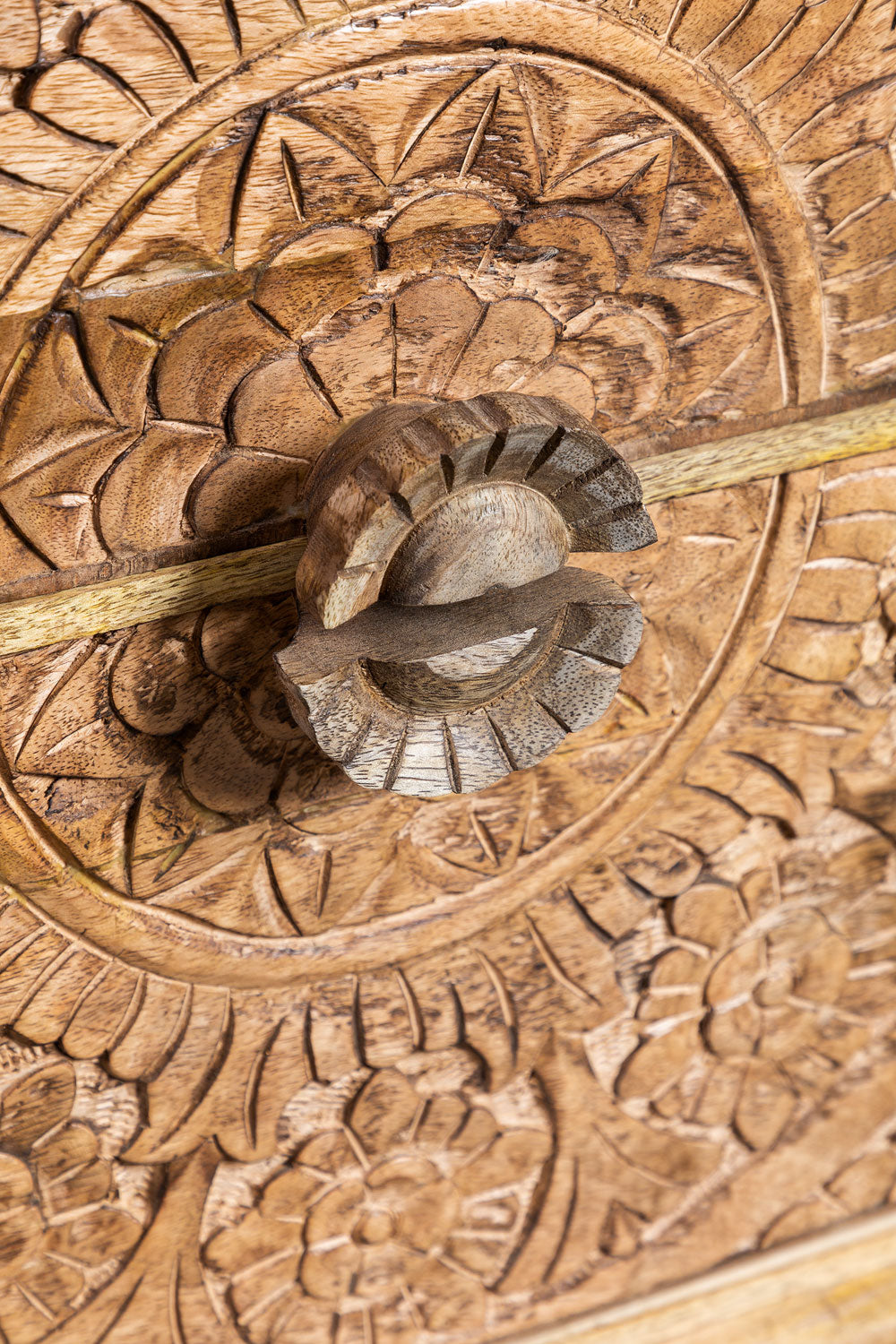 Stylish Functional Mango Wood Bedside Table