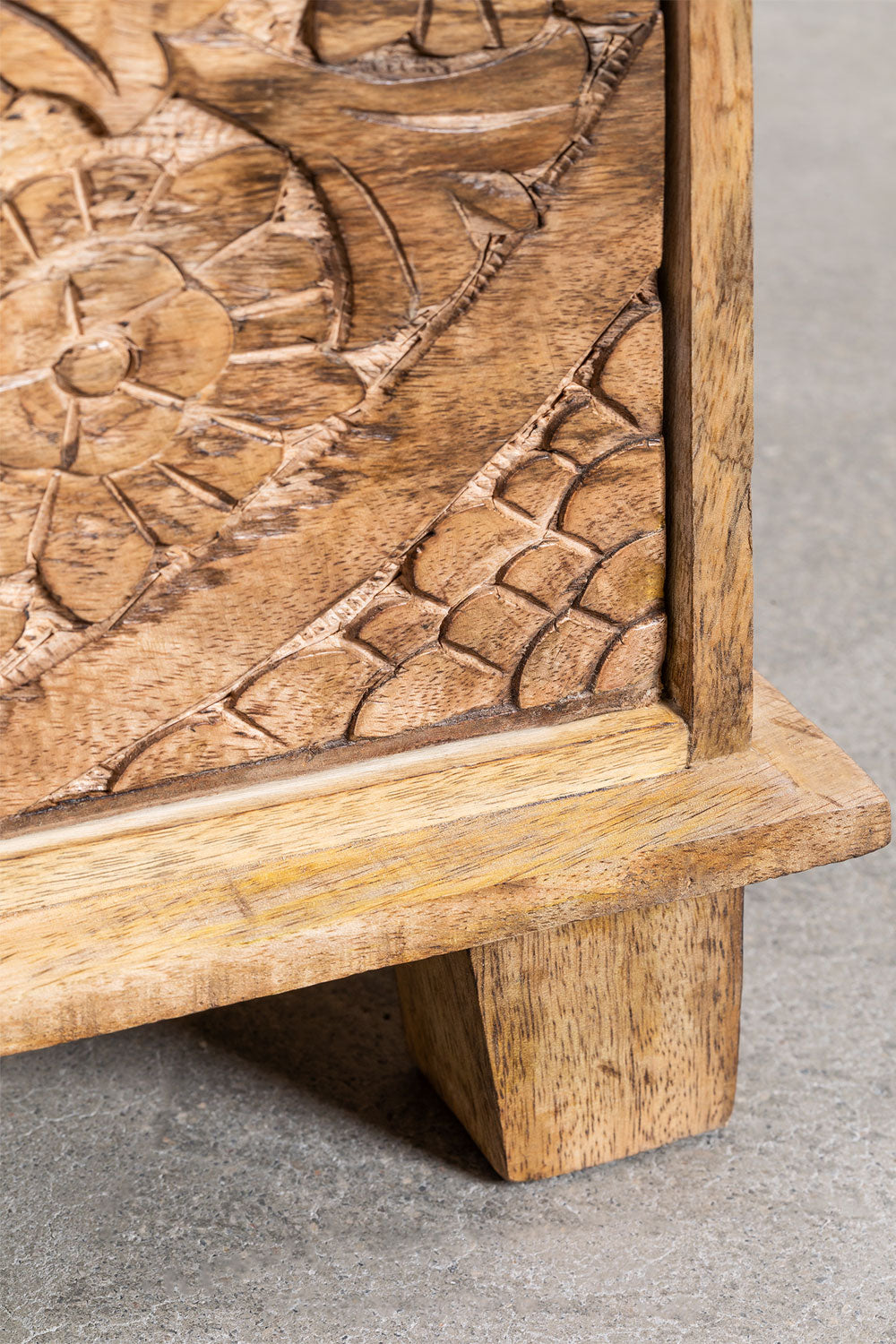 Stylish Functional Mango Wood Bedside Table