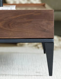 Rosewood Walnut Square Coffee Table | wooden centre table design| coffee table with storage