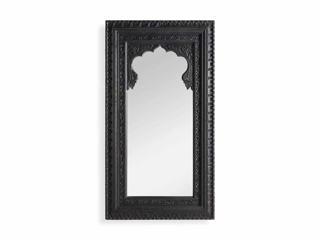 The Arjuna Rustic Black Wall Mirror