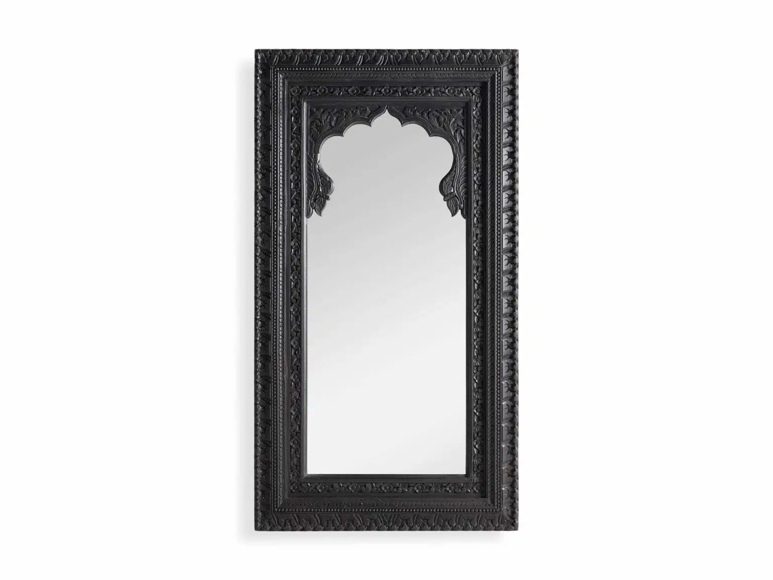 The Arjuna Rustic Black Wall Mirror