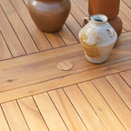 Solid acacia rectangular Garden Furniture Set