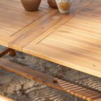 Solid acacia rectangular Garden Furniture Set