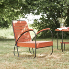 Solid acacia garden armchair