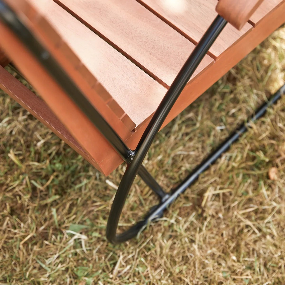 Solid acacia garden armchair