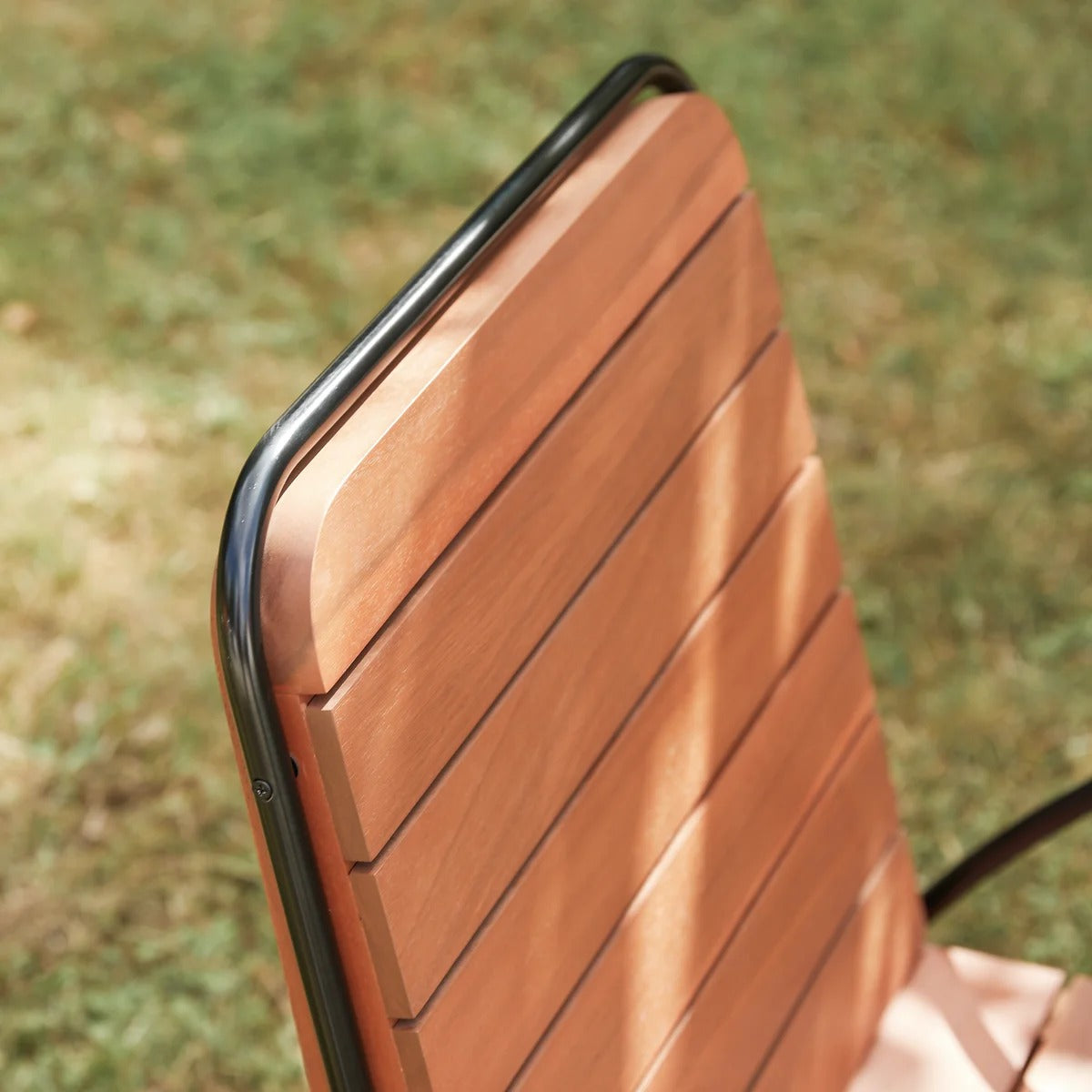 Solid acacia garden armchair