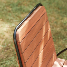 Solid acacia garden armchair