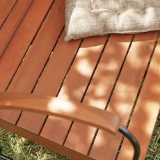 Solid acacia 4-seater garden furniture set