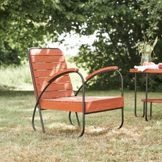 Solid acacia 4-seater garden furniture set