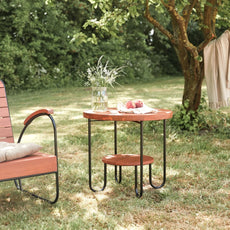 Solid acacia 4-seater garden furniture set