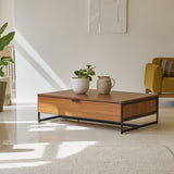 coffee table designs |modern coffee table | Solid acacia coffee table with storage