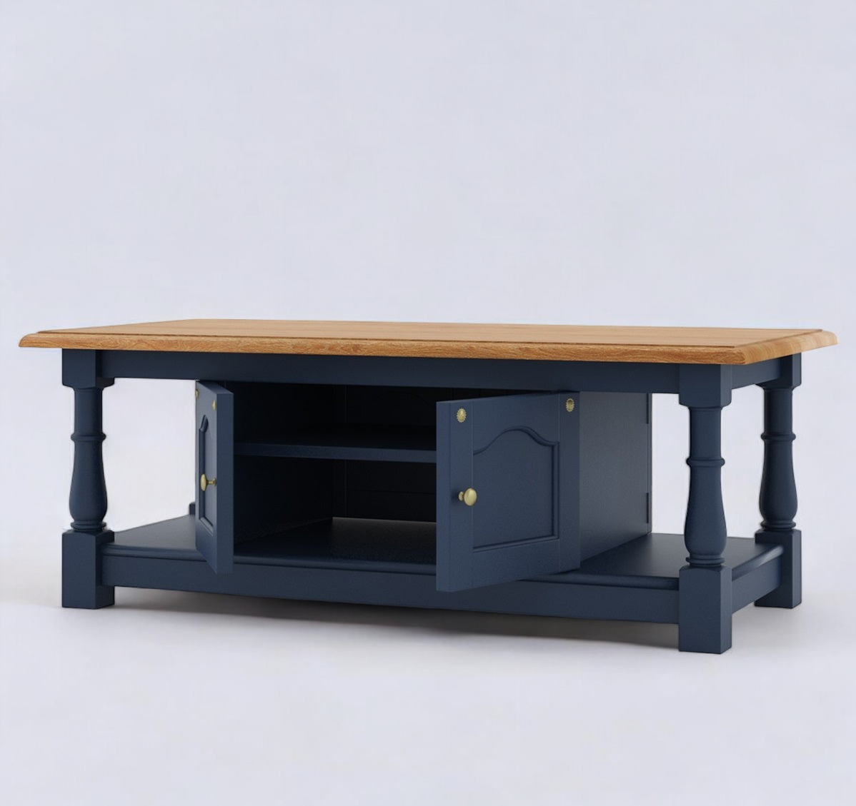 large square coffee table /living room tables/Blue Coffee Table With Storage