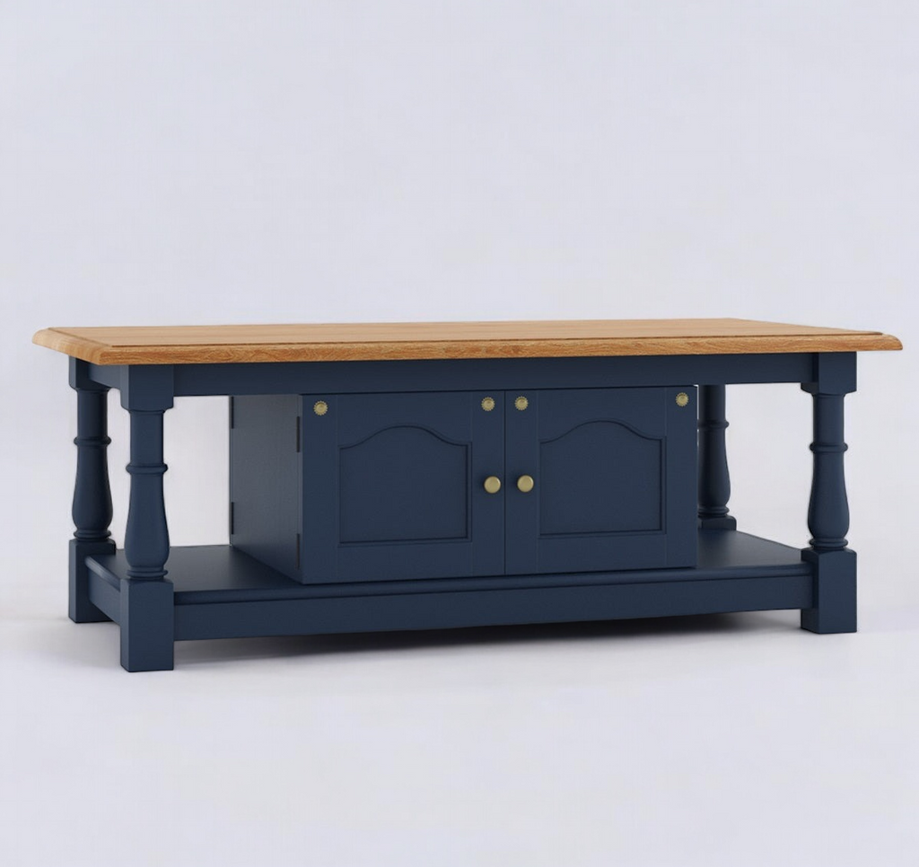 large square coffee table /living room tables/Blue Coffee Table With Storage