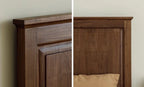 American Style Solid Black Walnut Wood Bed, Solid Wood Bed