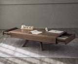 Contemporary Solid Black Walnut Coffee Table | living room table | modern center table designs for living room