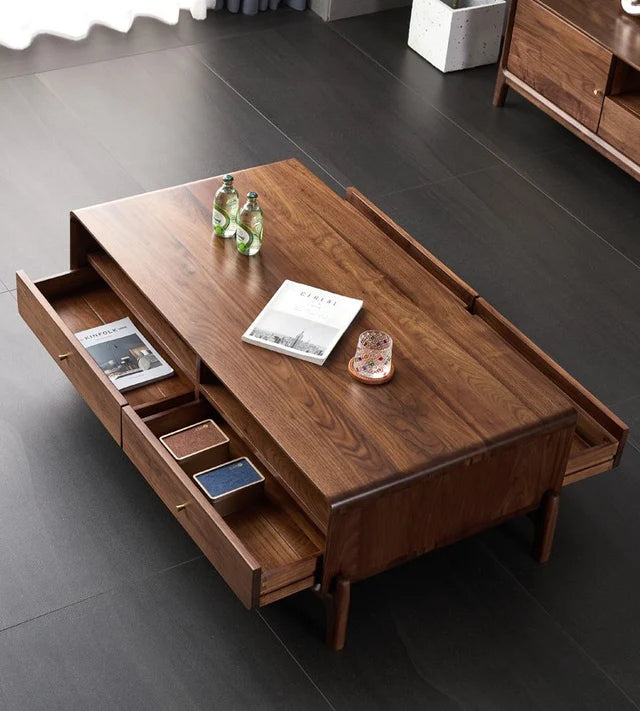 Rosewood Walnut Coffee Table Contemporary Solid woodeWalnut Coffee Table | living room table | modern center table designs for living room