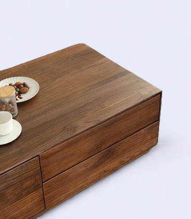 Mid Century Modern Coffee Table: "Mid-century modern coffee table featuring clean lines and minimalist style."