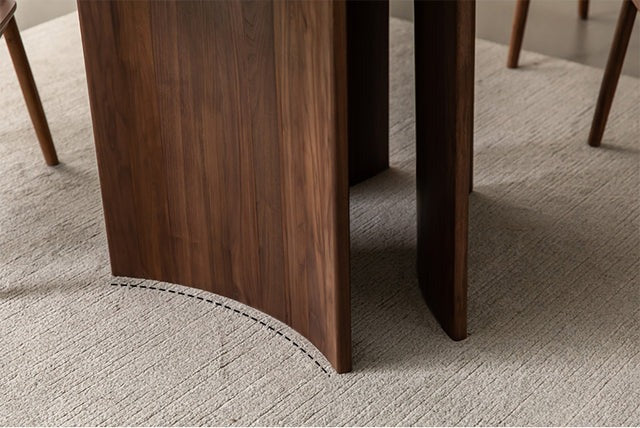 Round Walnut Dining Table round dining table | wooden dining table | small dining table | dining table  | kitchen table | modern dining table.