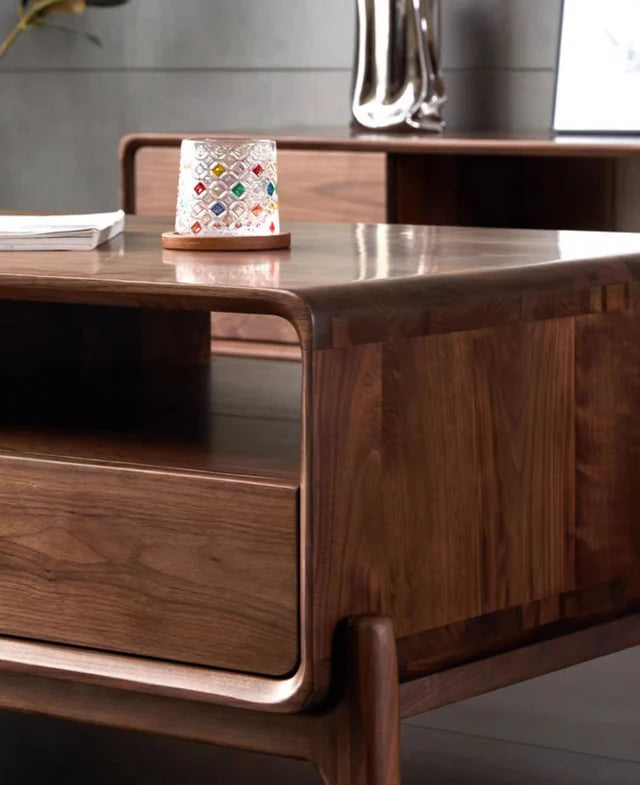 Rosewood Walnut Coffee Table Contemporary Solid woodeWalnut Coffee Table | living room table | modern center table designs for living room