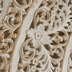 Whitewashed Square Wood Panel - Distressed Wall Art