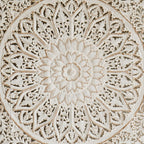 Whitewashed Square Wood Panel - Distressed Wall Art