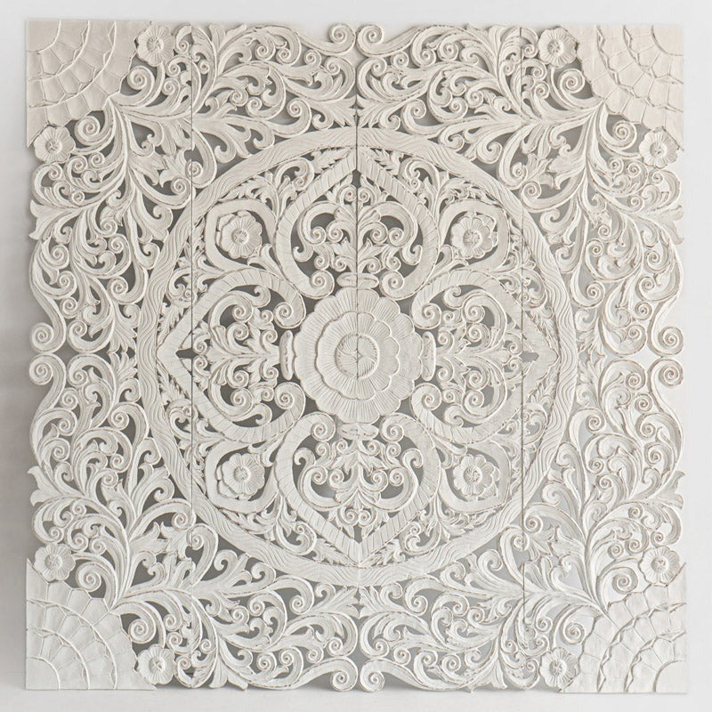 Square Wood Wall Panel - 5 Finish Options | Premium Mango Wood