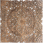 Square Wood Wall Panel - 5 Finish Options | Premium Mango Wood