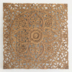 Square Wood Wall Panel - 5 Finish Options | Premium Mango Wood