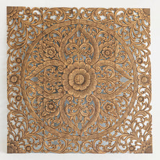 Square Wood Wall Panel - 5 Finish Options | Premium Mango Wood