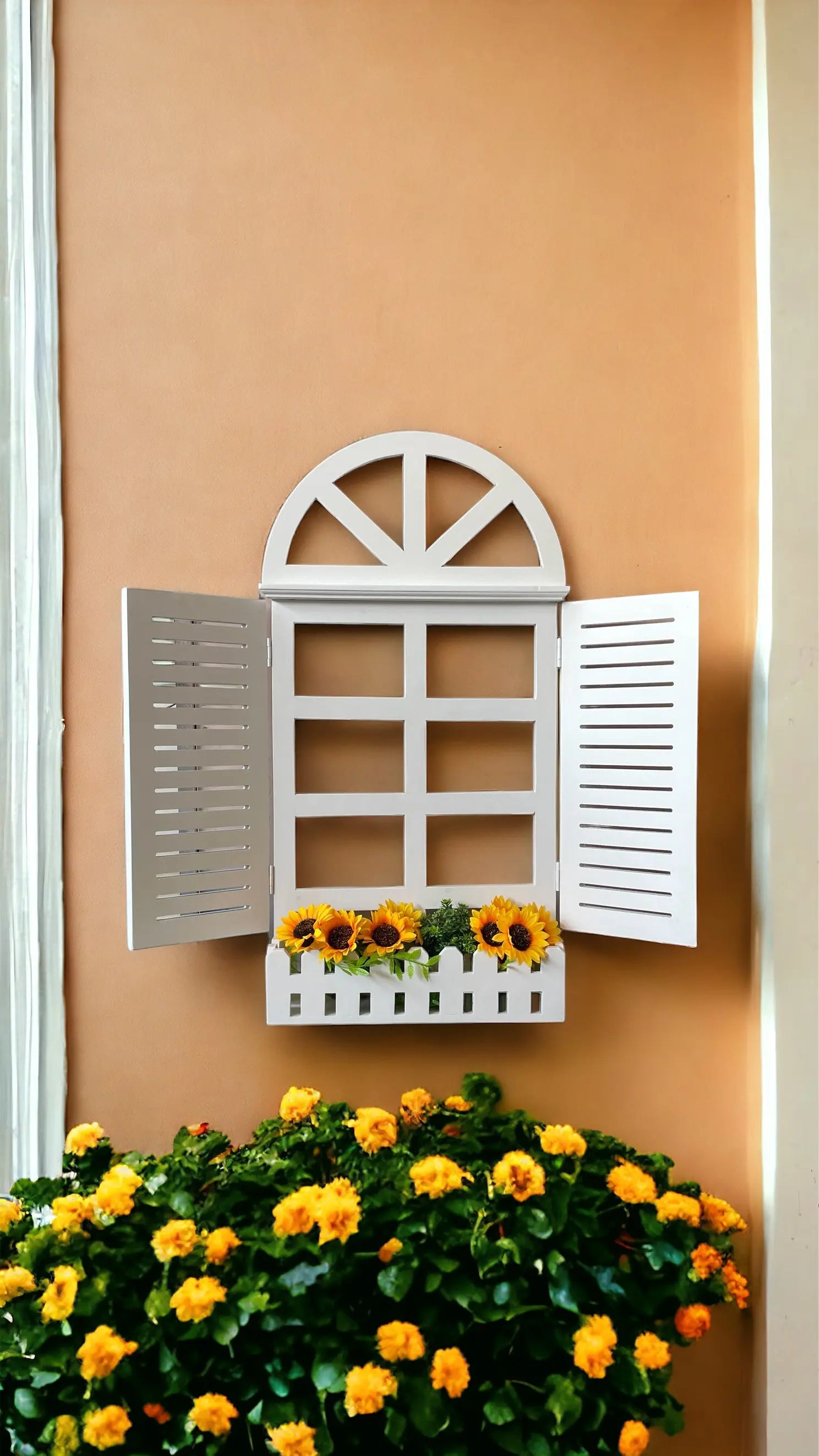 Fake Window Wall Decor Wall Planter  balcony wall decor​ handmade wall decor​ jlhomedecor2021.myshopify.com